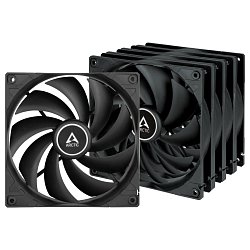 ARCTIC F14 Value Pack (Black) - ARCTIC F14 Case Fan - 140mm case fan low noise - Pack of 5pcs