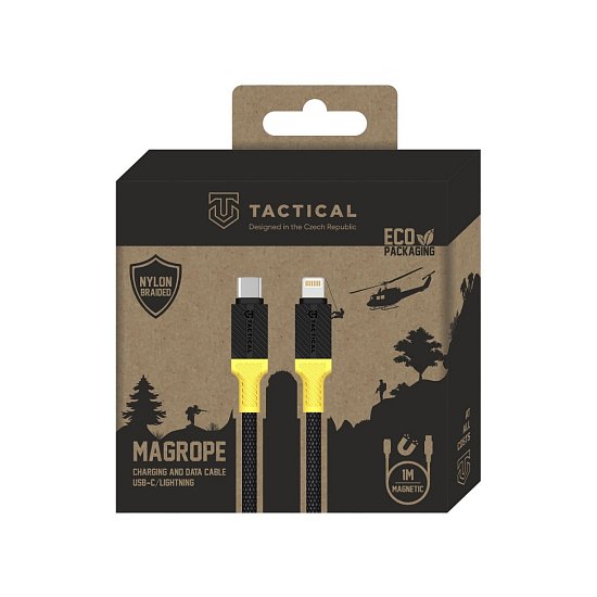 Tactical MagRope USB-C/Lightning 1m Black/Yellow