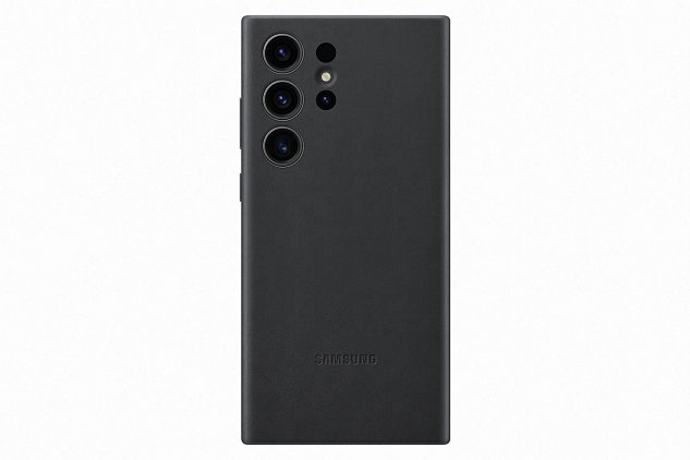 Samsung Kožený zadní kryt pro Samsung Galaxy S23 Ultra Black