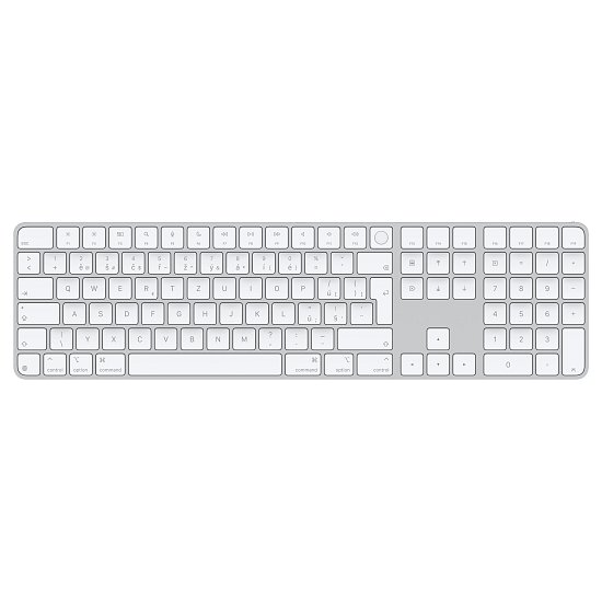 Magic Keyboard Numeric Touch ID - Czech - White