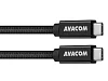 AVACOM datový a nabíjecí kabel USB Type-C - USB Type-C, 100cm, 100W E-Mark, černý