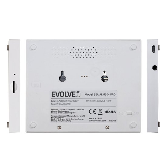 EVOLVEO Alarmex Pro, chytrý bezdrátový Wi-Fi/GSM alarm