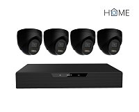 iGET HOME N85P4 - kamerový NVR PoE set 3K rozlišení, 8CH NVR + 4x kamera se zvukem, IR a LED