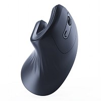 Gembird MUSW-ERGO-03/Ergonomická/Optická/Pro praváky/1 600 DPI/Bezdrátová USB/Černá