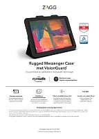 ZAGG Rugged Messenger Case UK + VG IPad 9.7