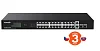 Tenda TEG1128P-24-410W PoE+ Gigabit switch 24x 1Gb/s PoE+ 802.3af/at + 2x SFP + 2x RJ45, 370W, Rack