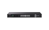 Tenda TEG1120P-16-250W PoE+ Gigabit switch 16x 1Gb/s PoE+ 802.3af/at + 2x SFP + 2x RJ45, 230W, Rack