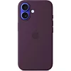 iPhone 16 Plus Silicone Case with MS - Plum