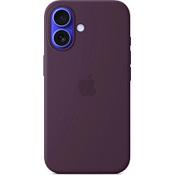 iPhone 16 Plus Silicone Case with MS - Plum