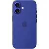 iPhone 16 Plus Silicone Case with MS - Ultramarine