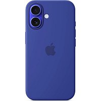 iPhone 16 Plus Silicone Case with MS - Ultramarine