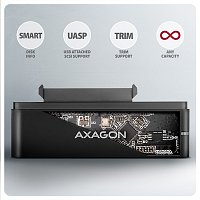 AXAGON ADSA-FPX, USB-C 10Gbps - SATA 6G, 2.5