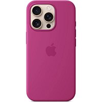 iPhone 16 Pro Max Silicone Case with MS - Fuchsia