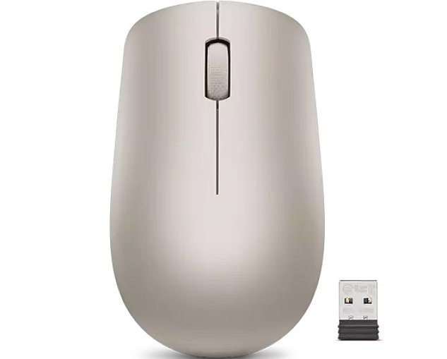 Lenovo 530/Cestovní/Optická/1 200 DPI/Bezdrátová USB/Almond