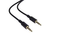 PremiumCord kabel jack 3,5mm 4 pin 1m