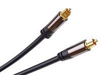 PremiumCord Toslink M/m 6mm, 2m, Gold Design