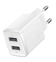 Baseus nabíječka do sítě Compact 2xUSB 10,5W bílá