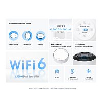 TPLink AX3000 Smart Home WiFi Deco X50-PoE(3-pack)