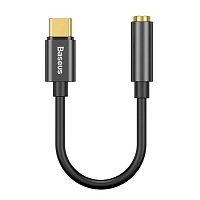 Baseus audio adaptér z USB-C na Jack 3,5mm černý