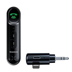 Baseus bluetoooth audio adaptér Qiyin černý