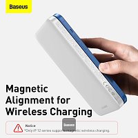 Baseus bezdrátová power banka 10000mAh 20W bílá