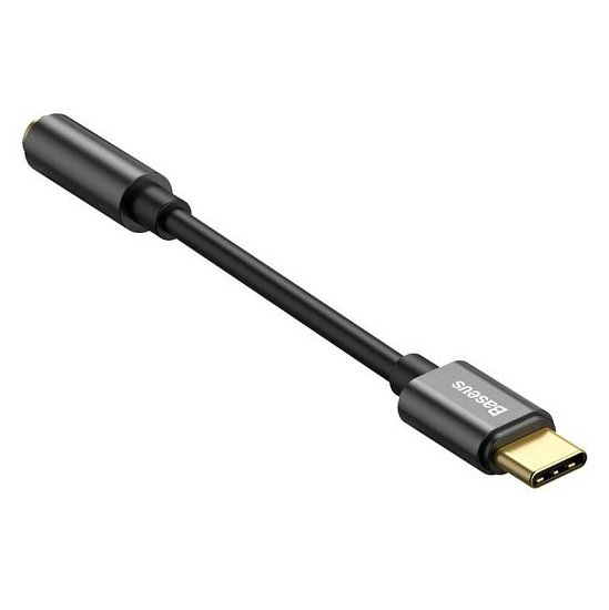 Baseus audio adaptér z USB-C na Jack 3,5mm černý