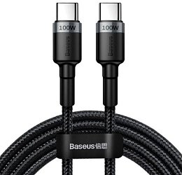 Baseus datový kabel Cafule USB-C PD2.0 100W 2m 20V 5A šedo-černý