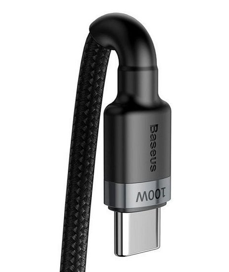 Baseus datový kabel Cafule USB-C PD2.0 100W 2m 20V 5A šedo-černý