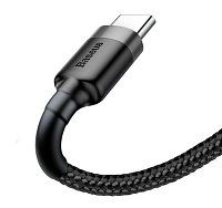 Baseus datový kabel Cafule USB-C 3m 2A šedo-černý