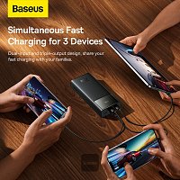 Baseus power banka Star-Lord 30000 mAh 22,5W USB/USB-C černá