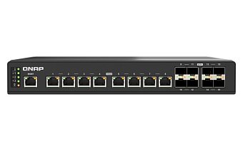 QNAP řízený průmyslový switch QSW-IM3216-8S8T: 16x 10G porty (8x 10Gb SFP+ a 8x 10Gb RJ-45)