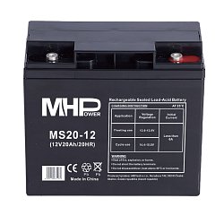 MHPower MS20-12 olověný akumulátor AGM 12V/20Ah T5