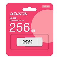 ADATA UC310/256GB/USB 3.2/USB-A/Bílá