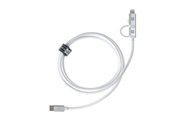 Dual Cable USB-C C/L Mfi 200cm white