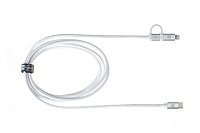 Dual Cable USB-C C/L Mfi 100cm white