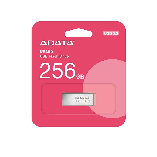 ADATA UR350/256GB/USB 3.2/USB-A/Hnědá