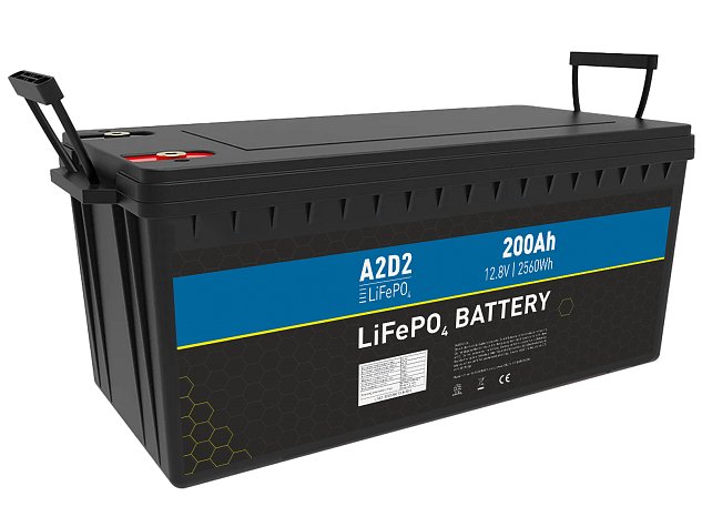 A2D2 baterie LiFePO4 12,8V 200Ah M8