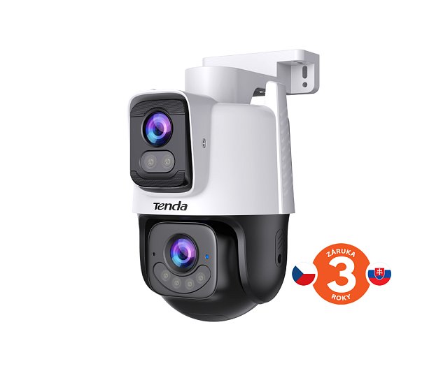 Tenda RH9-WCA - Venkovní otočná Dual Lens IP65 Wi-Fi 6 MPx kamera, noční LED, audio, detekce, CZ app