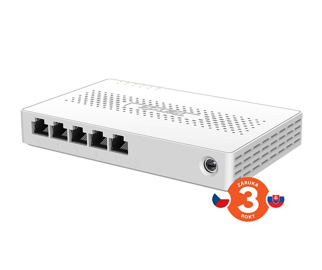 Tenda SM105 - 5x Multi-Gigabit 2.5G Ethernet Switch, 100/1000/2500 Mb/s, 25Gb/s, fanless