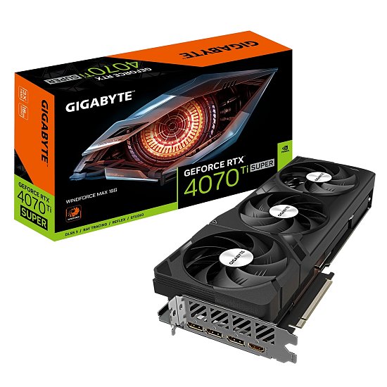 GIGABYTE GeForce RTX 4070 Ti SUPER WINDFORCE MAX/16GB/GDDR6x