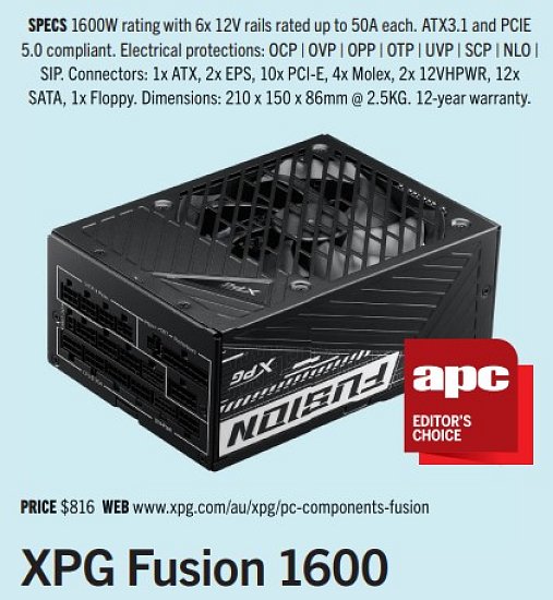 XPG FUSION/1600W/ATX 3.0/80PLUS Titanium/Modular/Retail