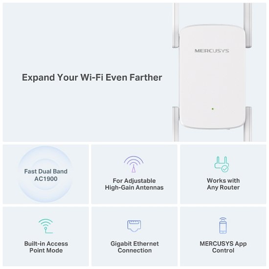 Mercusys ME50G AC1900 Wi-Fi Range Extender