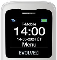 EVOLVEO EasyPhone ID, mobilní telefon pro seniory, bílá