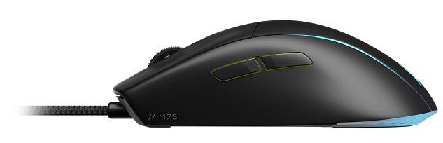 CORSAIR herní myš M75 Lightweight RGB, černá