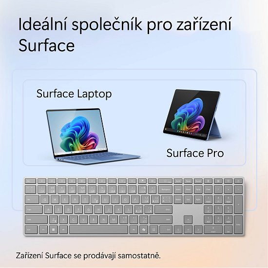 Microsoft Surface Keyboard (Gray), CZ&SK