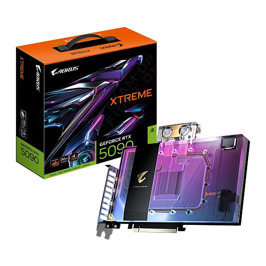 GIGABYTE AORUS GeForce RTX 5090 XTREME WATERFORCE WB/32GB/GDDR7