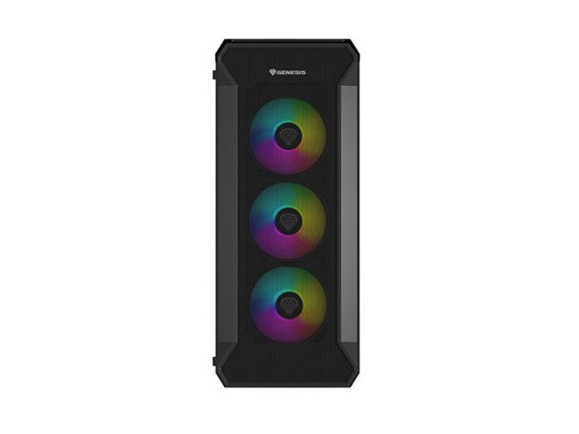 Počítačová skříň Genesis IRID 505 ARGB V2/Midi Tower/Transpar./Černá