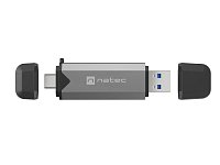 Čtečka karet Natec SCARAB 3 USB-A + USB-C 3.1 GEN 1/microSD/microSDHC/microSDXC/SD/SDHC/SDXC/T-Flash