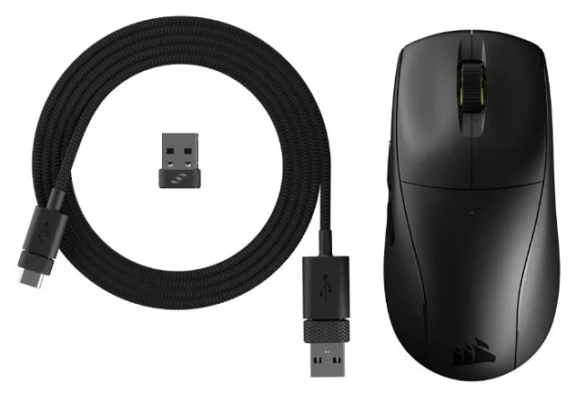 CORSAIR M75 Air/Herní/Optická/26 000 DPI/USB+BT/Černá