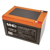 MHPower 6-DZF-15 Trakční gelová baterie 12V/15Ah, Terminál D1 - M5, Deep Cycle MHPower 6-DZF-15 Trakční gelová baterie 12V/15Ah, Terminál D1 - M5, Deep Cycle